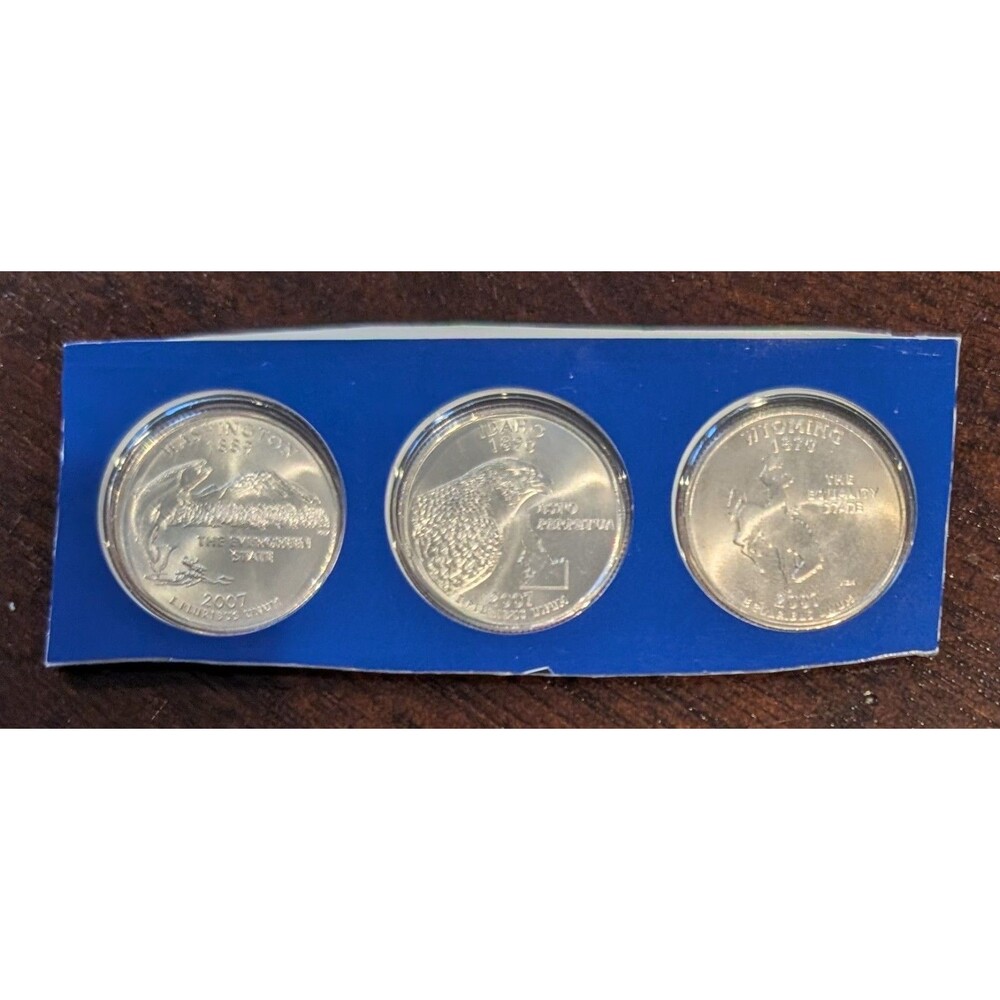 2007 U.S. Mint Uncirculated Set • P+D • Cut From Mint Sets • Dollars & Quarters - Picture 5 of 5